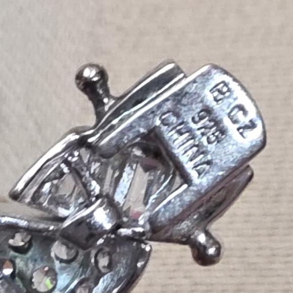 5 CT CZ 925 DIAMOND STERLING SILVER TENNIS  BRACELET 8 Inches 25.14 Grams - Picture 4 of 6